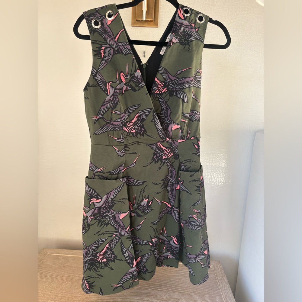 RACHEL Rachel Roy Olive Floral Mini Dress - Picture 2 of 6